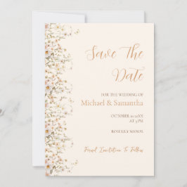 Reserve A Data Casamento de Ivory e Blush Wildflower