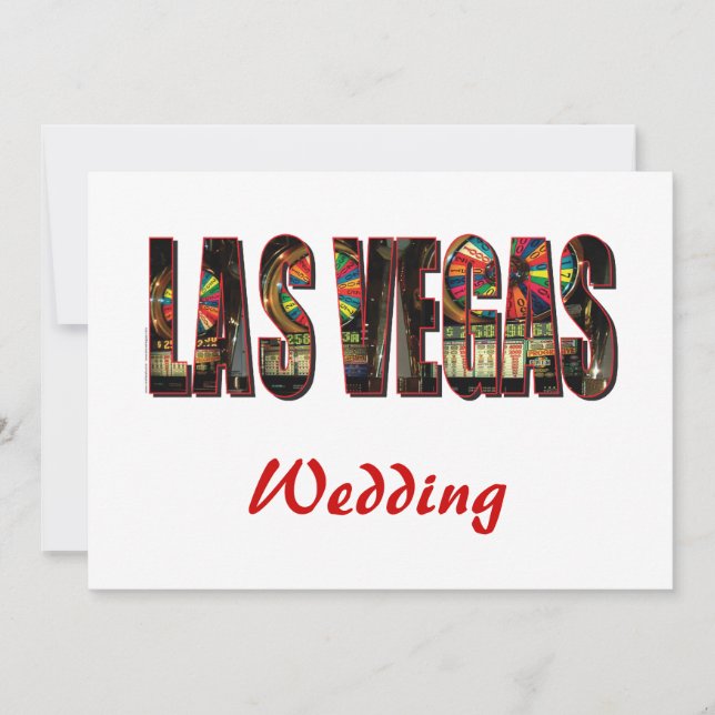 Reserve A Data Casamento de Las Vegas Salve a Data (Frente)