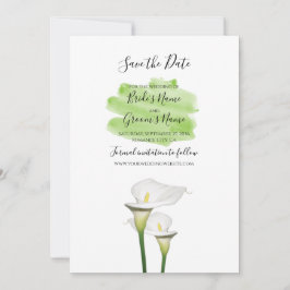 Reserve A Data Casamento de Lírios Calla Branco