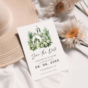 Reserve A Data Casamento de Local de Watercolor Salve a Data