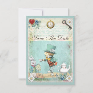 Reserve A Data Casamento De Mad Hatter Wonderland Salva A Data