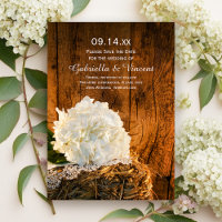 Casamento de madeira de Hydrangea Barn White Salve