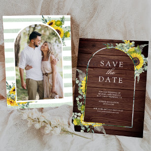 Reserve A Data Casamento de Madeira de Sunflower Eucalyptus Photo
