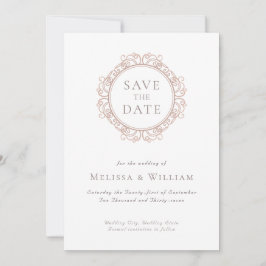 Reserve A Data Casamento de marfim clássico elegante