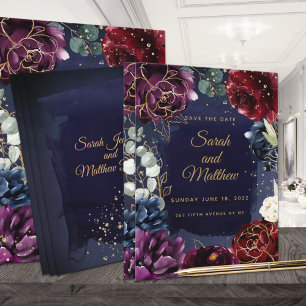 Reserve A Data Casamento De Marinho Burgundy Salve A Data