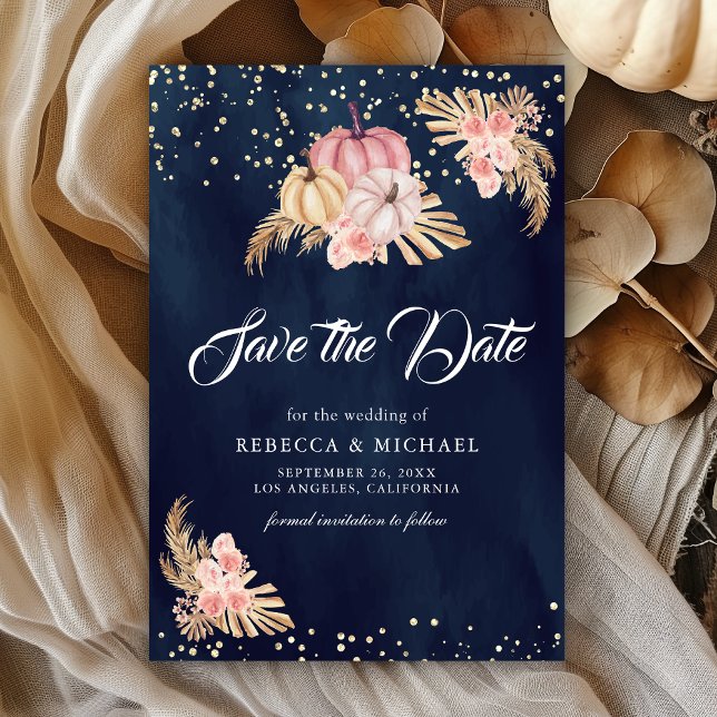 Reserve A Data Casamento de Marinho Pampas Pumpkin Pampas, Rosas  (Criador carregado)