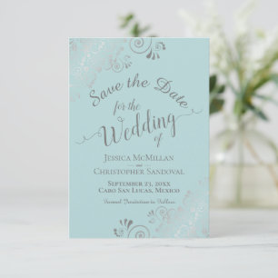 Reserve A Data Casamento de Mint Teal