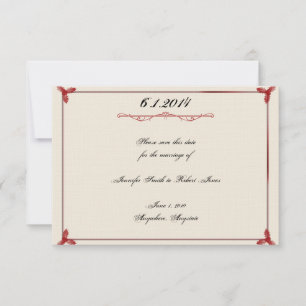 Reserve A Data Casamento de Mistura Vermelha Branca de inverno Sa