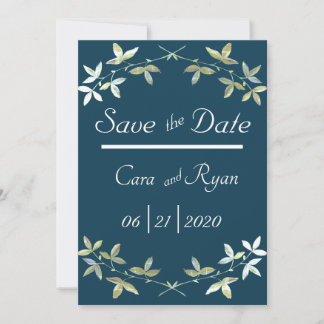 Reserve A Data Casamento de Na moda Chic Simples Elegante Floral 
