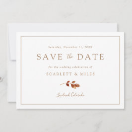 Reserve A Data Casamento de Outono