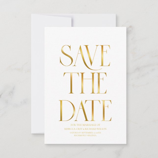 Reserve A Data Casamento de Outono com Folhas Vermelhas Elegantes (Frente)