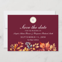 Casamento de Outono com Foto