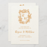 Casamento De Pó De Laranja Floral De Mão Laranja M