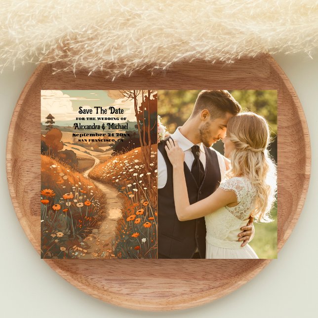 Reserve A Data Casamento de Prados de Flor Selvagem Russo Whimsic (Criador carregado)