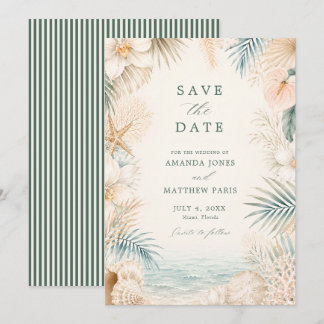 Reserve A Data Casamento de Praia com Listras Elegantes na Costa
