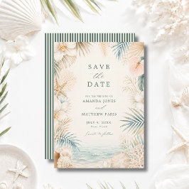 Reserve A Data Casamento de Praia com Listras Elegantes na Costa