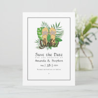 Casamento de Praia de Verão Aloha Salvar a Data