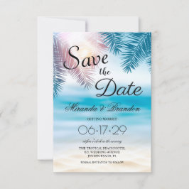 Reserve A Data Casamento de Praia de Verão no Oceano Tropical Ele