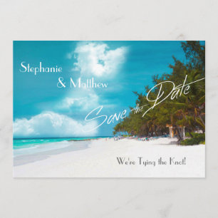 Reserve A Data Casamento de Praia Salve a Data