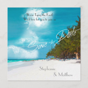 Reserve A Data Casamento de Praia Salve a Data