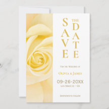 Casamento De Rosa Amarelo Salve A Data