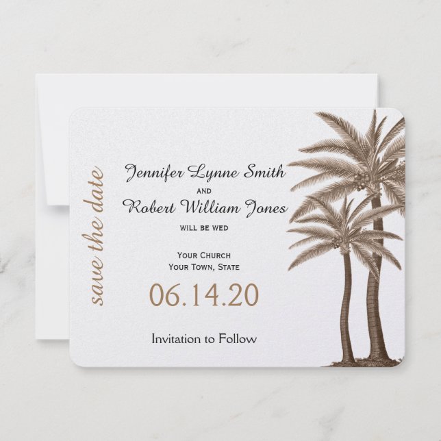 Reserve A Data Casamento de Rosa de Borracha Azul e Dourado Guard (Frente)