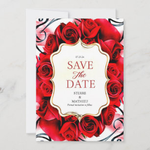 Reserve A Data Casamento de Rosas vermelhas Crimson com alegria m