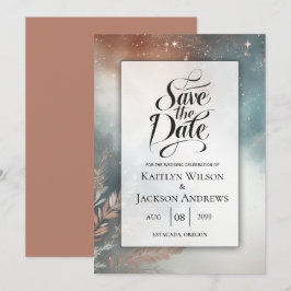Reserve A Data Casamento de Sage e Terracotta Stardust Skies
