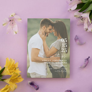 Reserve A Data Casamento de Script de Código QR Minimalista Moder