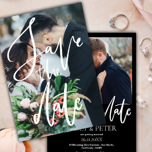 Reserve A Data Casamento de Script de Fotografia Elegante Salvar