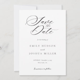 Reserve A Data Casamento de Script Elegante Moderno