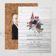 Casamento de Tasting de Vinho Tinto Roxo Boho Rúst