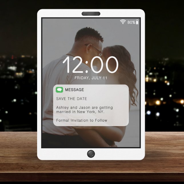 Reserve A Data Casamento de Tela de Bloqueio de Telefone Celular (Cell Phone Lock Screen Wedding Save The Date
)