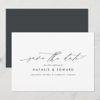 Casamento de tipografia elegante com letra moderna