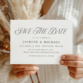 Reserve A Data Casamento de Tipografia Moderna e Elegante
