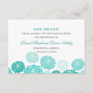 Reserve A Data Casamento de Turquesa Garden SALVE A DATA