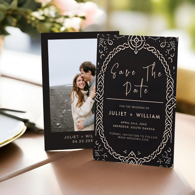 Reserve A Data Casamento de Viking de Pergaminho Medieval Nórdica (Criador carregado)