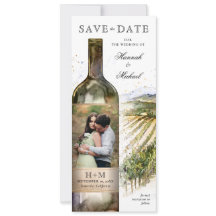 Casamento de Vinha de Aquarela Elegante