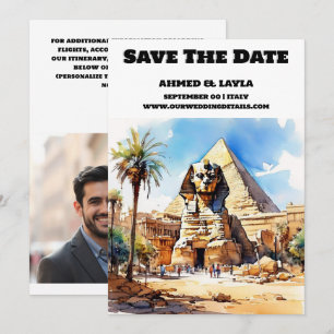 Reserve A Data Casamento do Cairo salva a data da pirâmide Sphinx