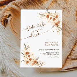 Reserve A Data Casamento do Código QR Boho Bohemian Terracotta Bo