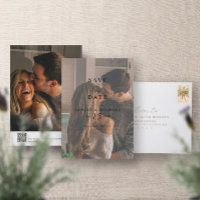 Casamento do Código QR Foto do Elegante Vellum Ove