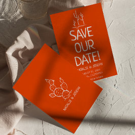 Reserve A Data Casamento do Deserto Moderno de Terracotta Ocident