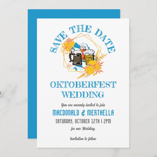 Reserve A Data Casamento do OKTOBERFEST (Frente/Verso)