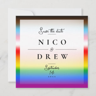 Reserve A Data Casamento do Orgulho LGBTQ+ Elegante