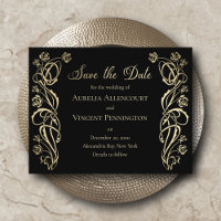 Casamento dos Rosas Reais Medievais Salvar a Data