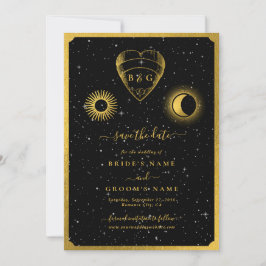 Reserve A Data Casamento Dourado das Estrelas Celestiais Crescent