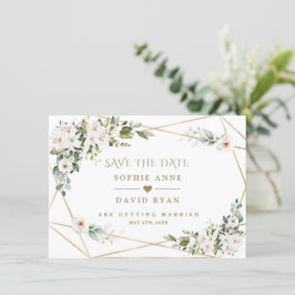 Reserve A Data Casamento Dourado dos Rosa dos lírios brancos