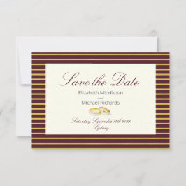 Reserve A Data Casamento Dourado Elegante Masala Burgundy Salve a