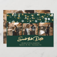 Casamento Dourado Emerald Green 4 Foto Salvar A Da