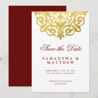 Casamento Dourado Mandala Indiano Salva A Data